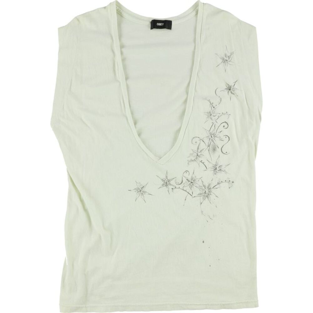 Obey Womens Floral Graphic T-Shirt, SAM
